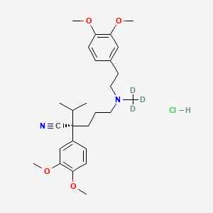 molecular formula C27H39ClN2O4 B12423236 (S)-(-)-Verapamil-d3Hydrochloride 