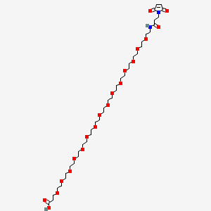 molecular formula C40H72N2O20 B12423266 Mal-amido-PEG15-acid 