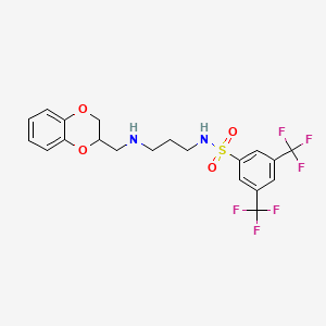 molecular formula C20H20F6N2O4S B12423267 S100A2-p53-IN-1 