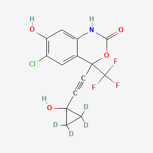 molecular formula C14H9ClF3NO4 B12423268 rac 7,14-Dihydroxy Efavirenz-d4 