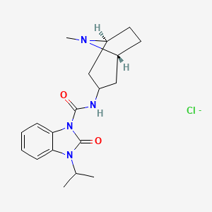 N-[(1R,5S)-8-methyl-8-azabicyclo[3.2.1]octan-3-yl]-2-oxo-3-propan-2-ylbenzimidazole-1-carboxamide;chloride