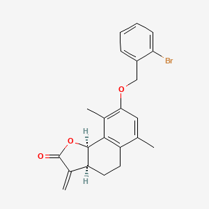 molecular formula C22H21BrO3 B12423309 UbcH5c-IN-1 CAS No. 2109805-97-0