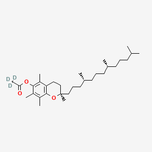 molecular formula C31H52O3 B12423330 (+/-)-alpha-Tocopherol Acetate-d3 