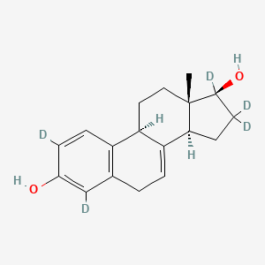 molecular formula C18H22O2 B12423406 alpha-Dihydroequilin-d5 