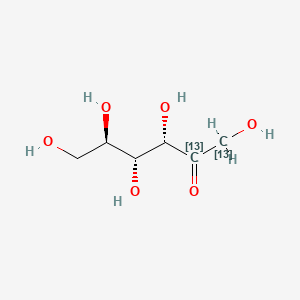 molecular formula C6H12O6 B12423416 D-Fructose-13C2 