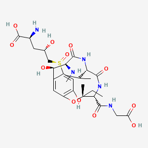 molecular formula C28H43N5O12S B1242342 Ustiloxin 