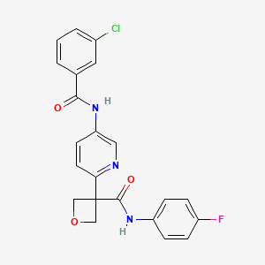 molecular formula C22H17ClFN3O3 B12423464 Ido1-IN-11 