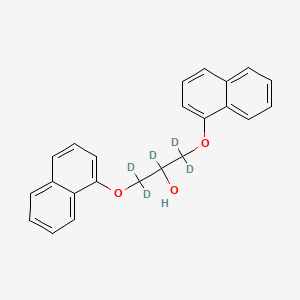 molecular formula C23H20O3 B12423478 1,3-Bis(1-naphthalenyloxy)-2-propanol-d5 