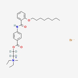 molecular formula C29H43BrN2O4 B12423479 Otilonium-d4 (bromide) 