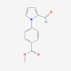 molecular formula C13H11NO3 B124235 4-(2-甲酰-1H-吡咯-1-基)苯甲酸甲酯 CAS No. 149323-67-1