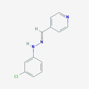 molecular formula C12H10ClN3 B1242351 Isonicotinaldehyde (3-chlorophenyl)hydrazone 