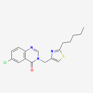 molecular formula C17H18ClN3OS B12423545 PqsR-IN-1 