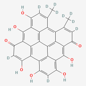 molecular formula C30H16O8 B12423578 Hypericin-d10 