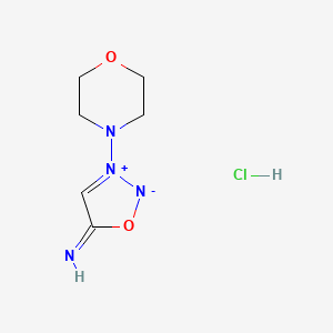 molecular formula C6H11ClN4O2 B1242359 3-Morpholinosydnonimine hydrochloride 