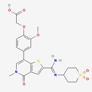 molecular formula C23H25N3O7S2 B12423611 PROTAC BRD9-binding moiety 1 