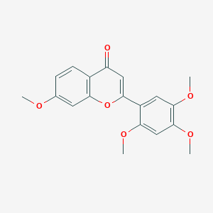 molecular formula C19H18O6 B1242364 7,2',4',5'-四甲氧基黄酮 
