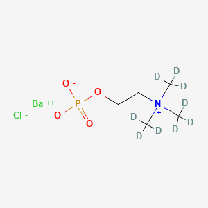 molecular formula C5H13BaClNO4P B12423640 Phosphorylcholine-d9 (chloride) 