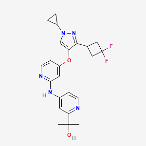 molecular formula C23H25F2N5O2 B12423642 Tgf|ari-IN-4 