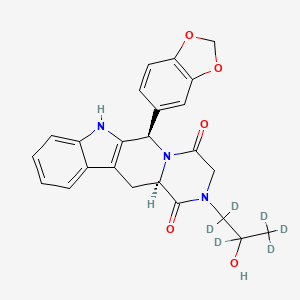 molecular formula C24H23N3O5 B12423647 2-Hydroxypropyl Nortadalafil-d6 