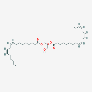 molecular formula C39H66O5 B1242366 DG(18:2(9Z,12Z)/18:3(9Z,12Z,15Z)/0:0) 