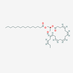 molecular formula C41H68O5 B1242367 1-十六烷酰-2-(4Z,7Z,10Z,13Z,16Z,19Z-二十二碳六烯酰)-sn-甘油 