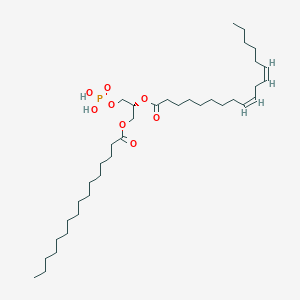 molecular formula C37H69O8P B1242368 1-棕榈酰-2-亚油酰-sn-甘油-3-磷酸 