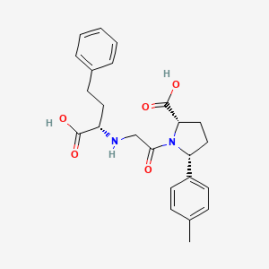 (2~{S},5~{R})-5-(4-methylphenyl)-1-[2-[[(2~{S})-1-oxidanyl-1-oxidanylidene-4-phenyl-butan-2-yl]amino]ethanoyl]pyrrolidine-2-carboxylic acid