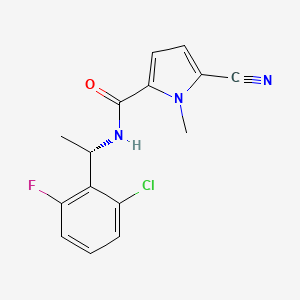 N-[(1s)-1-(2-Chloro-6-Fluorophenyl)ethyl]-5-Cyano-1-Methyl-1h-Pyrrole-2-Carboxamide