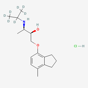 (2R,3R)-3-(1,1,1,2,3,3,3-heptadeuteriopropan-2-ylamino)-1-[(7-methyl-2,3-dihydro-1H-inden-4-yl)oxy]butan-2-ol;hydrochloride