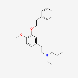 molecular formula C23H33NO2 B1242384 N-(4-methoxy-3-phenethoxyphenethyl)-N-propylpropan-1-amine 