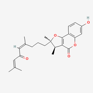 molecular formula C24H28O5 B1242392 福卡内呋喃香豆素 D 