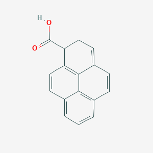 molecular formula C17H12O2 B1242395 7,8-Dihydropyrene-8-carboxylate 