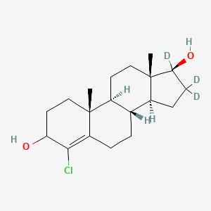 (8R,9S,10R,13S,14S,17S)-4-chloro-16,16,17-trideuterio-10,13-dimethyl-2,3,6,7,8,9,11,12,14,15-decahydro-1H-cyclopenta[a]phenanthrene-3,17-diol