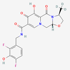 molecular formula C19H17F2N3O6 B12424008 24-Hydroxy Cabotegravir-d3 