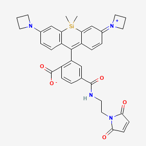 molecular formula C35H34N4O5Si B12424021 Janelia Fluor 646, Maleimide 