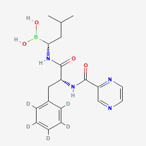 molecular formula C19H25BN4O4 B12424036 (1R,2R)-Bortezomib-d5 