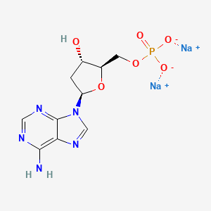 disodium;[(2R,3S,5R)-5-(6-aminopurin-9-yl)-3-hydroxyoxolan-2-yl]methyl phosphate