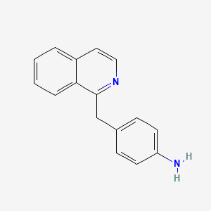 molecular formula C16H14N2 B1242409 1-(4-Aminobenzyl)isoquinoline 