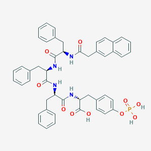 molecular formula C48H47N4O10P B12424108 (2R)-2-[[(2R)-2-[[(2R)-2-[[(2R)-2-[(2-naphthalen-2-ylacetyl)amino]-3-phenylpropanoyl]amino]-3-phenylpropanoyl]amino]-3-phenylpropanoyl]amino]-3-(4-phosphonooxyphenyl)propanoic acid 