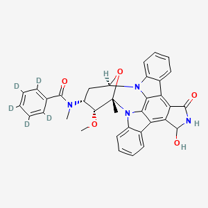 molecular formula C35H30N4O5 B12424109 3-Hydroxy Midostaurin-d5 