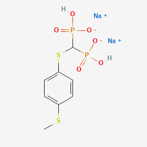 Disodium;hydroxy-[[hydroxy(oxido)phosphoryl]-(4-methylsulfanylphenyl)sulfanylmethyl]phosphinate