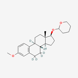 molecular formula C24H34O3 B12424150 3-O-Methyl 17Beta-Estradiol-d5 17-O-Tetrahydropyran (Mixture of Diastereomers) 