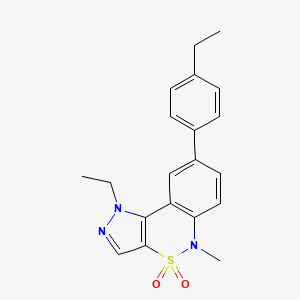 1-Ethyl-8-(4-Ethylphenyl)-5-Methyl-1,5-Dihydropyrazolo[4,3-C][2,1]benzothiazine 4,4-Dioxide