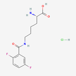 molecular formula C13H17ClF2N2O3 B12424168 Kbz probe 1 