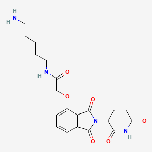 N-(5-Aminopentyl)-2-((2-(2,6-dioxopiperidin-3-yl)-1,3-dioxoisoindolin-4-yl)oxy)acetamide