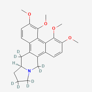 molecular formula C24H27NO4 B12424179 (+)-(S)-Tylophorine-d8 