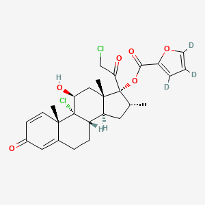 molecular formula C27H30Cl2O6 B12424215 Mometasone Furoate-d3 