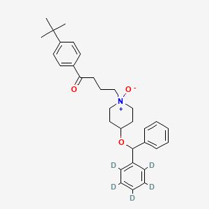 molecular formula C32H39NO3 B12424225 Ebastine N-oxide-d5 