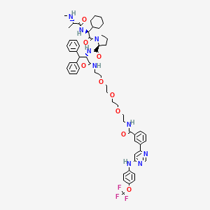 molecular formula C58H70F3N9O9 B12424241 Sniper(abl)-015 