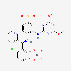 molecular formula C25H21ClF2N6O6S B12424256 Dot1L-IN-6 